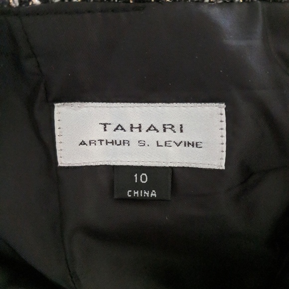 LAST DAY  ⭐Tahari ASL Pencil Skirt w/ Gold Shimmer - Picture 3 of 8